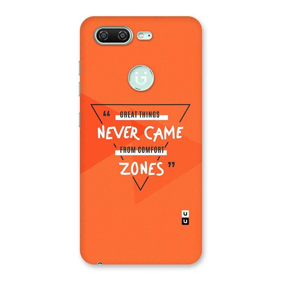Great Things Comfort Zones Back Case for Gionee S10