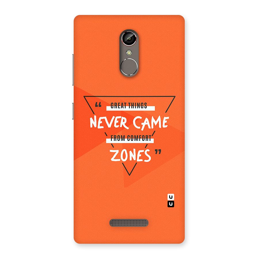 Great Things Comfort Zones Back Case for Gionee S6s