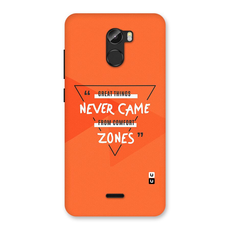 Great Things Comfort Zones Back Case for Gionee X1