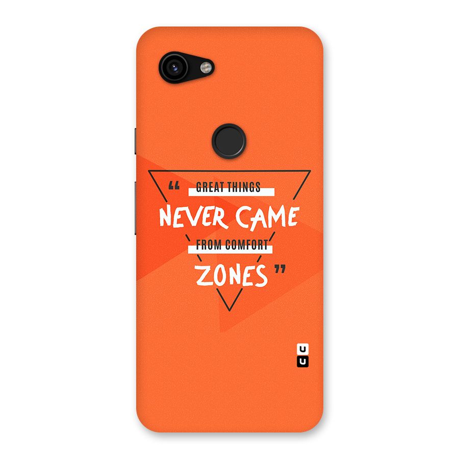 Great Things Comfort Zones Back Case for Google Pixel 3a