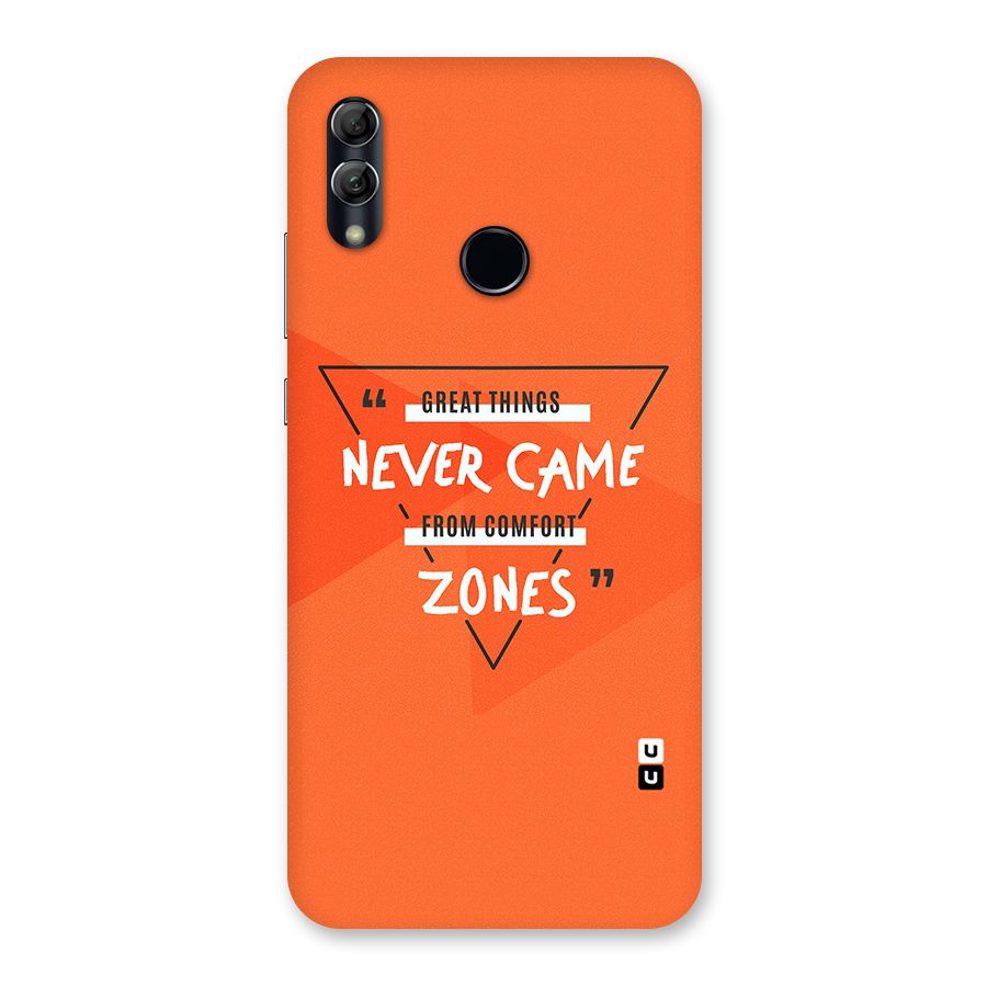 Great Things Comfort Zones Back Case for Honor 10 Lite