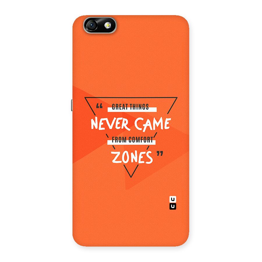 Great Things Comfort Zones Back Case for Honor 4X