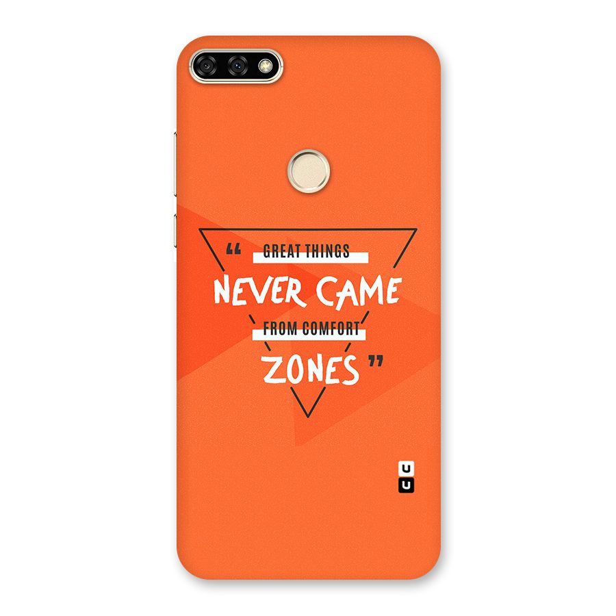 Great Things Comfort Zones Back Case for Honor 7A