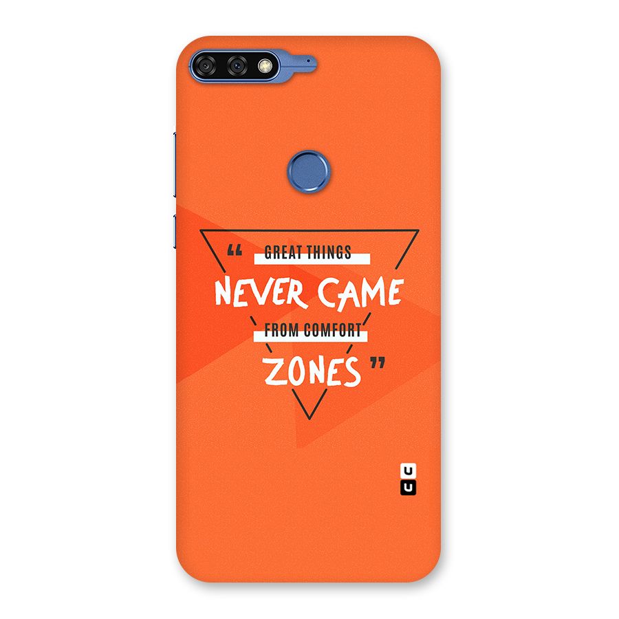 Great Things Comfort Zones Back Case for Honor 7C