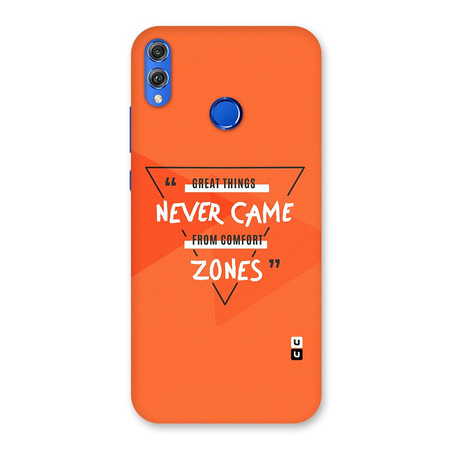 Great Things Comfort Zones Back Case for Honor 8X