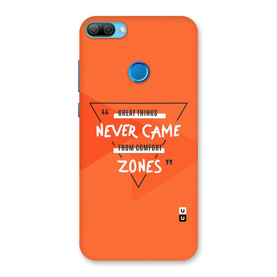 Great Things Comfort Zones Back Case for Honor 9N