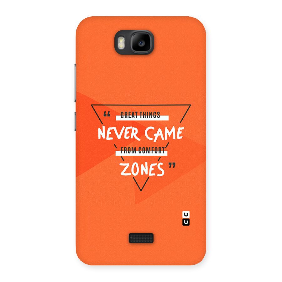 Great Things Comfort Zones Back Case for Honor Bee