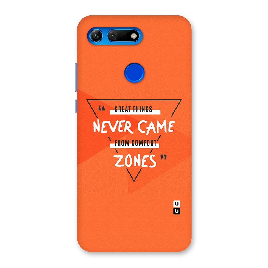 Great Things Comfort Zones Back Case for Honor View 20