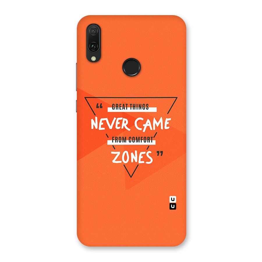 Great Things Comfort Zones Back Case for Huawei Y9 (2019)