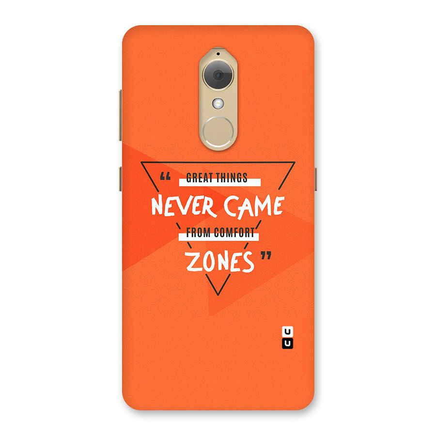 Great Things Comfort Zones Back Case for Lenovo K8
