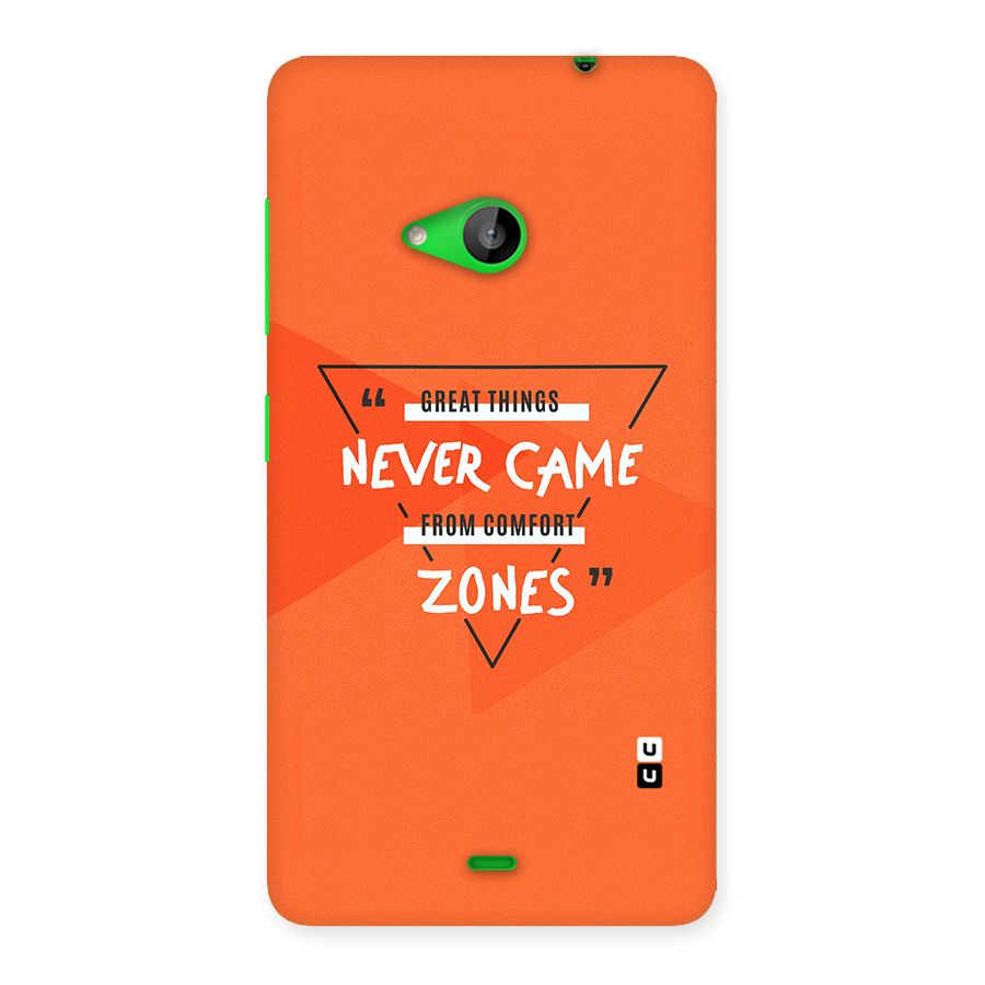 Great Things Comfort Zones Back Case for Lumia 535