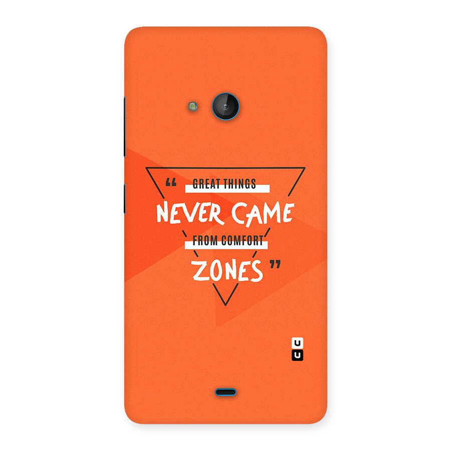 Great Things Comfort Zones Back Case for Lumia 540