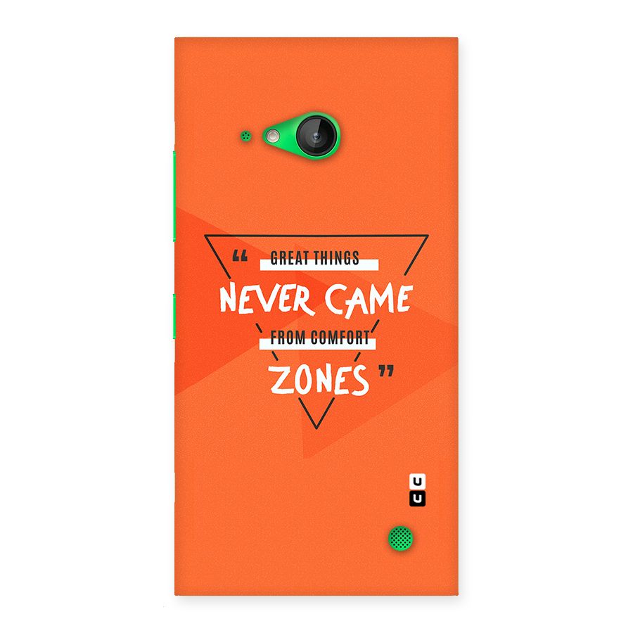 Great Things Comfort Zones Back Case for Lumia 730