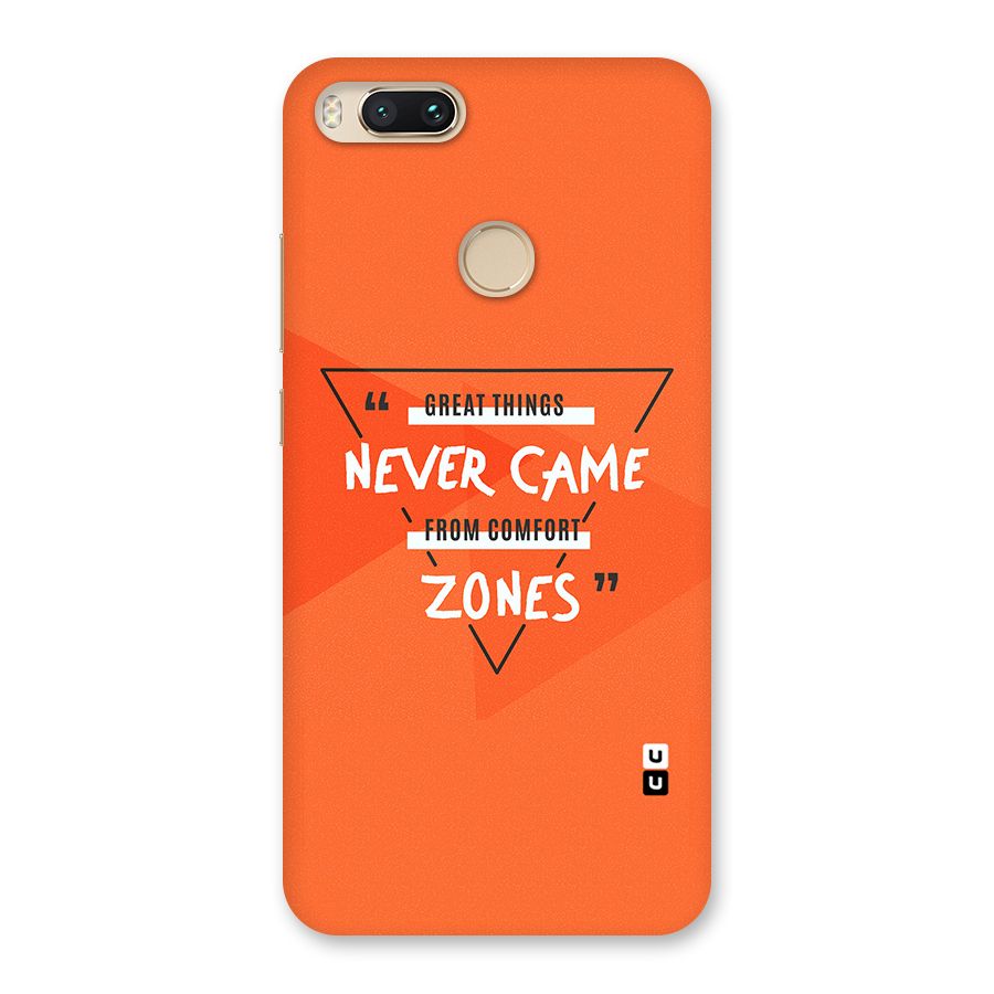 Great Things Comfort Zones Back Case for Mi A1