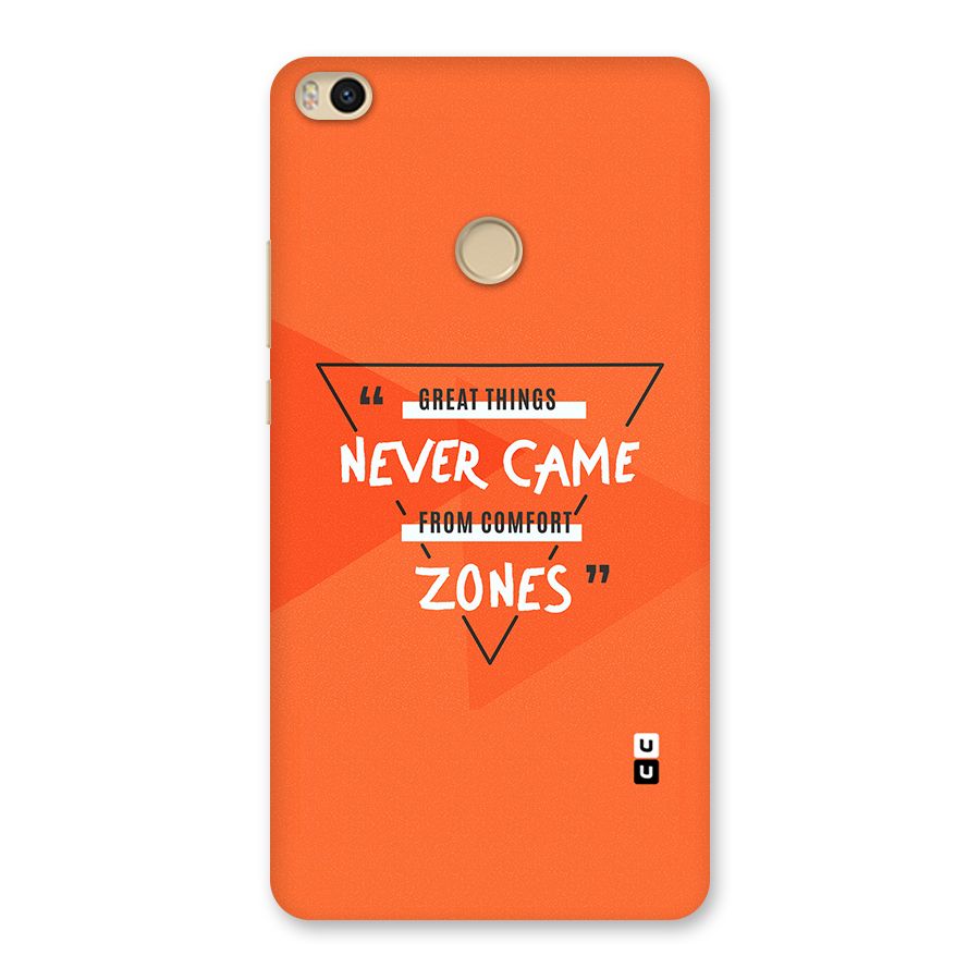 Great Things Comfort Zones Back Case for Mi Max 2