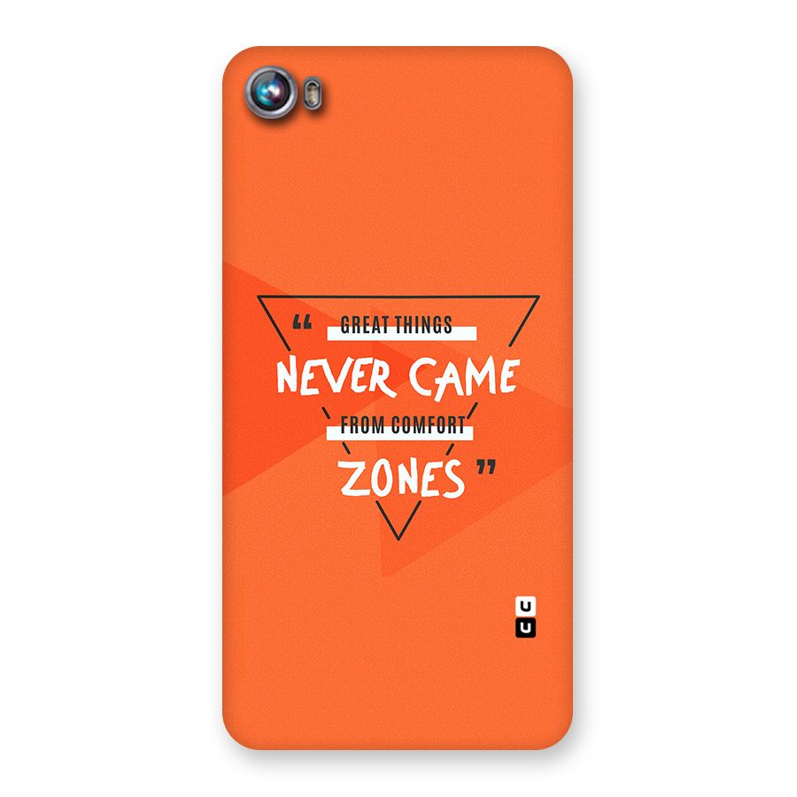 Great Things Comfort Zones Back Case for Micromax Canvas Fire 4 A107