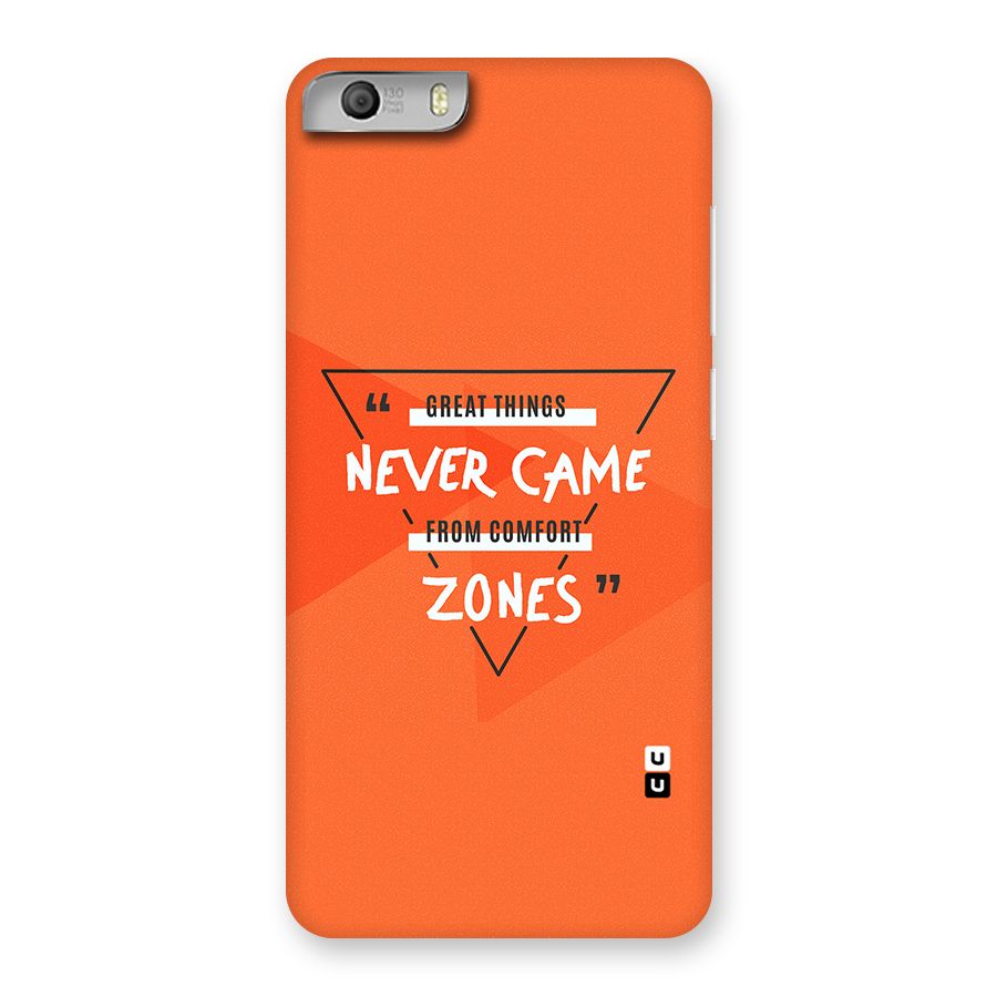 Great Things Comfort Zones Back Case for Micromax Canvas Knight 2
