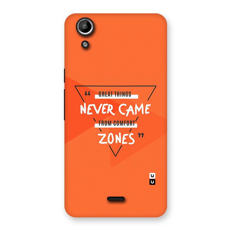 Great Things Comfort Zones Back Case for Micromax Canvas Selfie Lens Q345