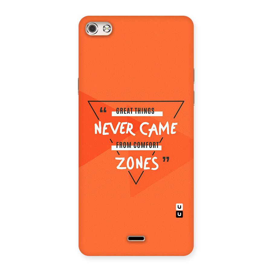 Great Things Comfort Zones Back Case for Micromax Canvas Silver 5