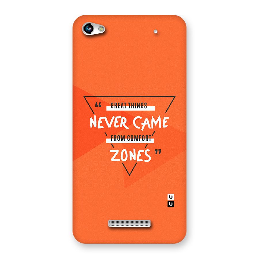 Great Things Comfort Zones Back Case for Micromax Hue 2