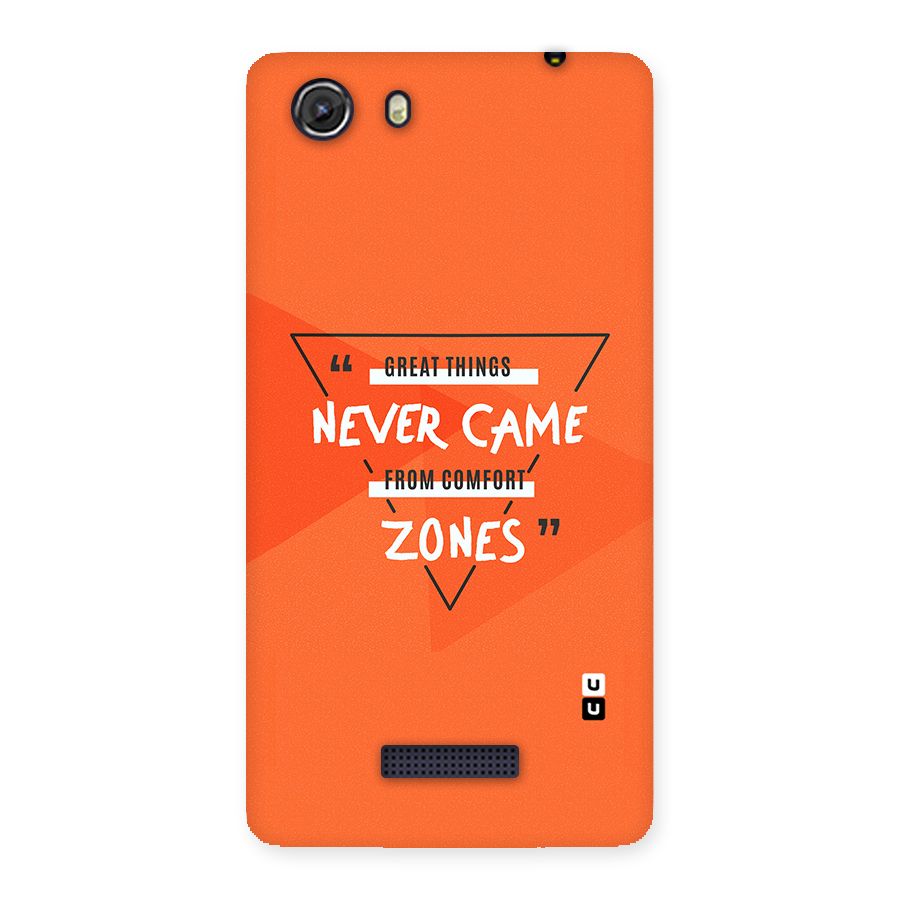 Great Things Comfort Zones Back Case for Micromax Unite 3