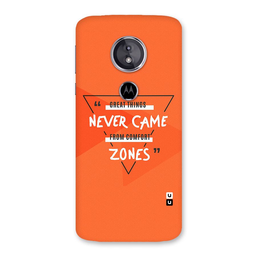 Great Things Comfort Zones Back Case for Moto E5