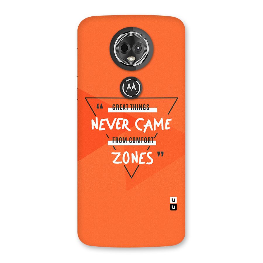 Great Things Comfort Zones Back Case for Moto E5 Plus