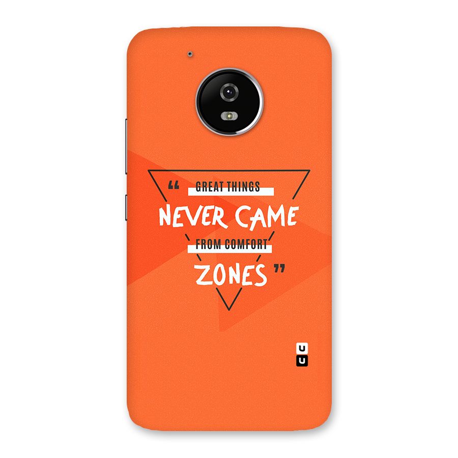 Great Things Comfort Zones Back Case for Moto G5