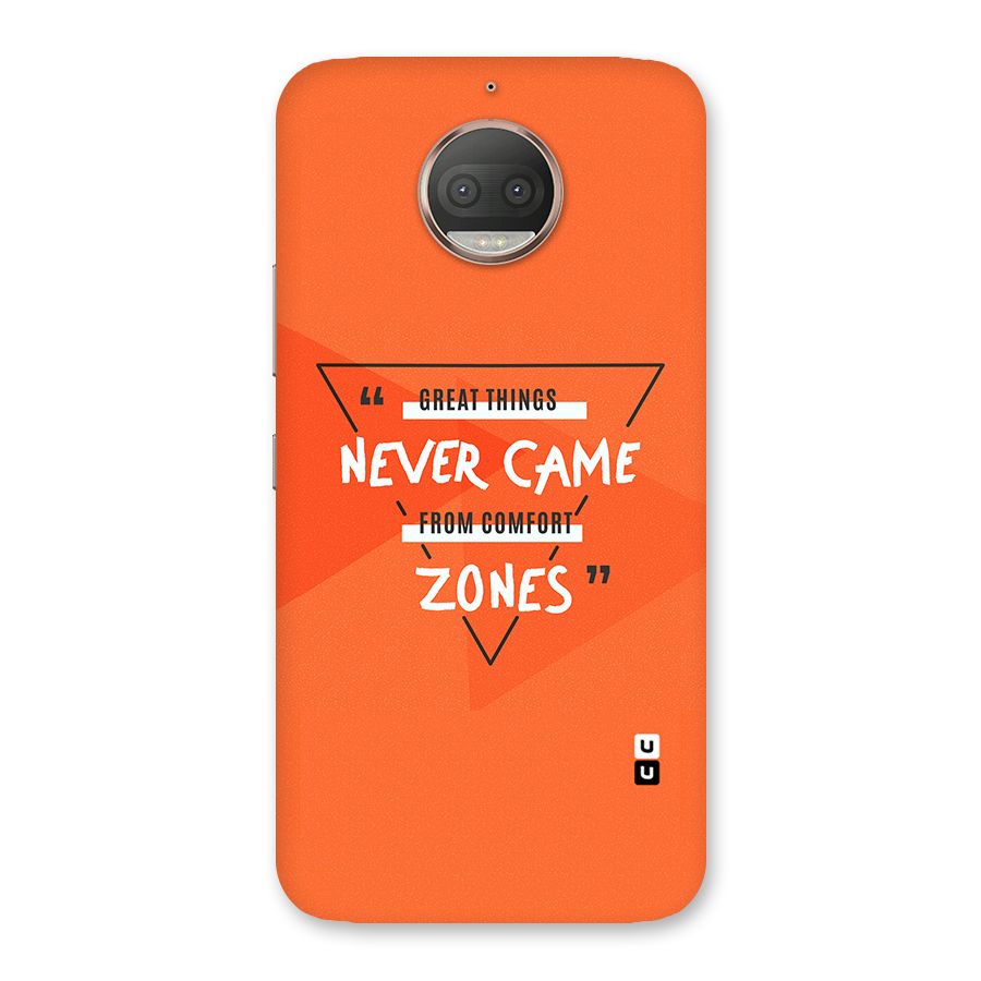Great Things Comfort Zones Back Case for Moto G5s Plus