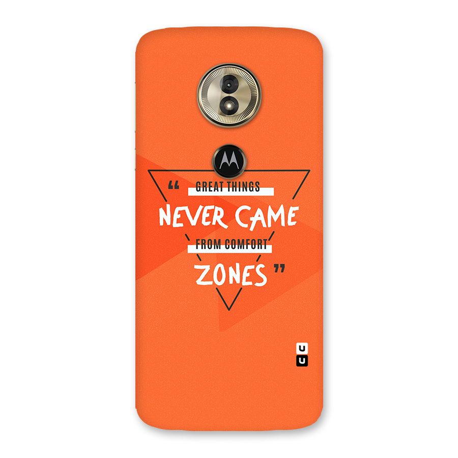 Great Things Comfort Zones Back Case for Moto G6 Play