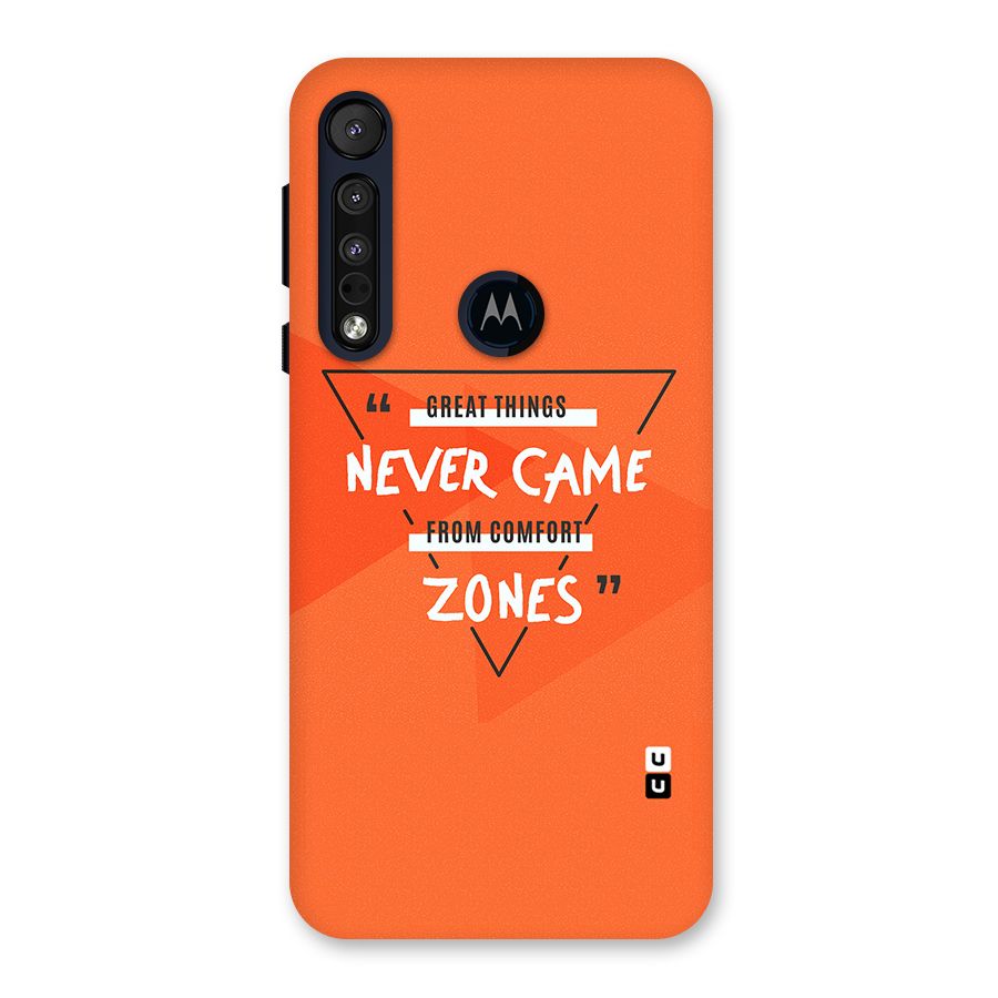 Great Things Comfort Zones Back Case for Motorola One Macro