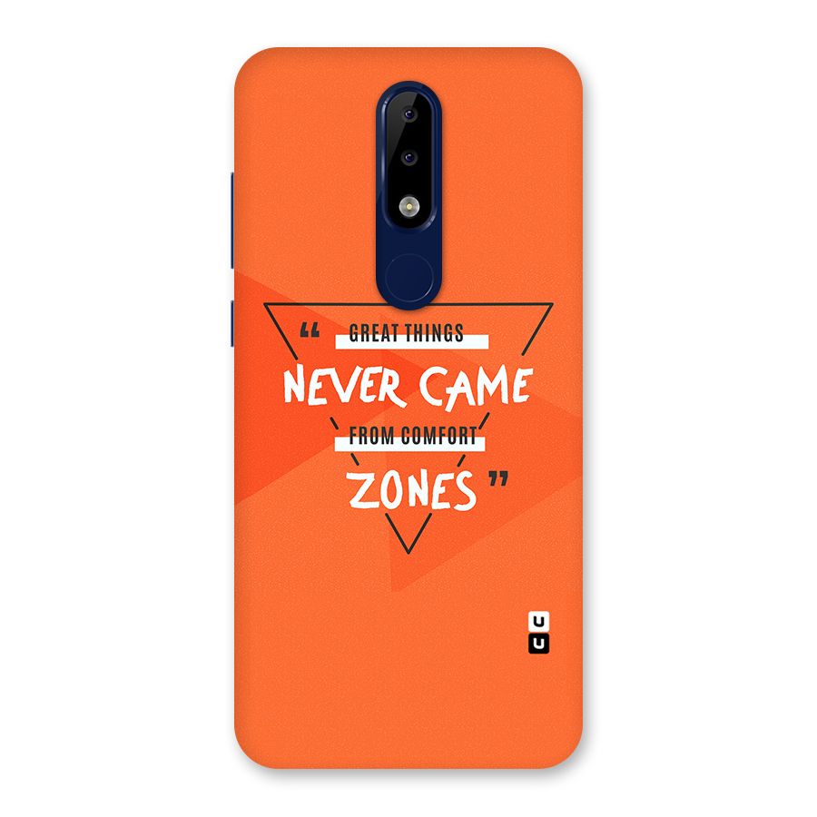 Great Things Comfort Zones Back Case for Nokia 5.1 Plus
