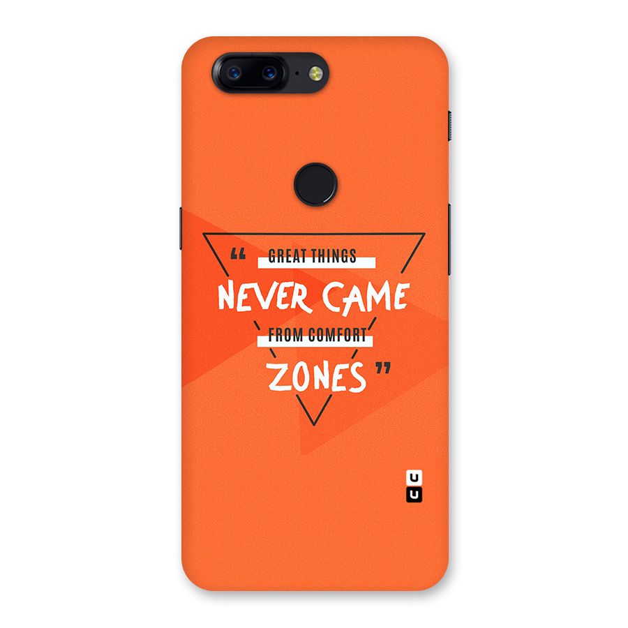 Great Things Comfort Zones Back Case for OnePlus 5T