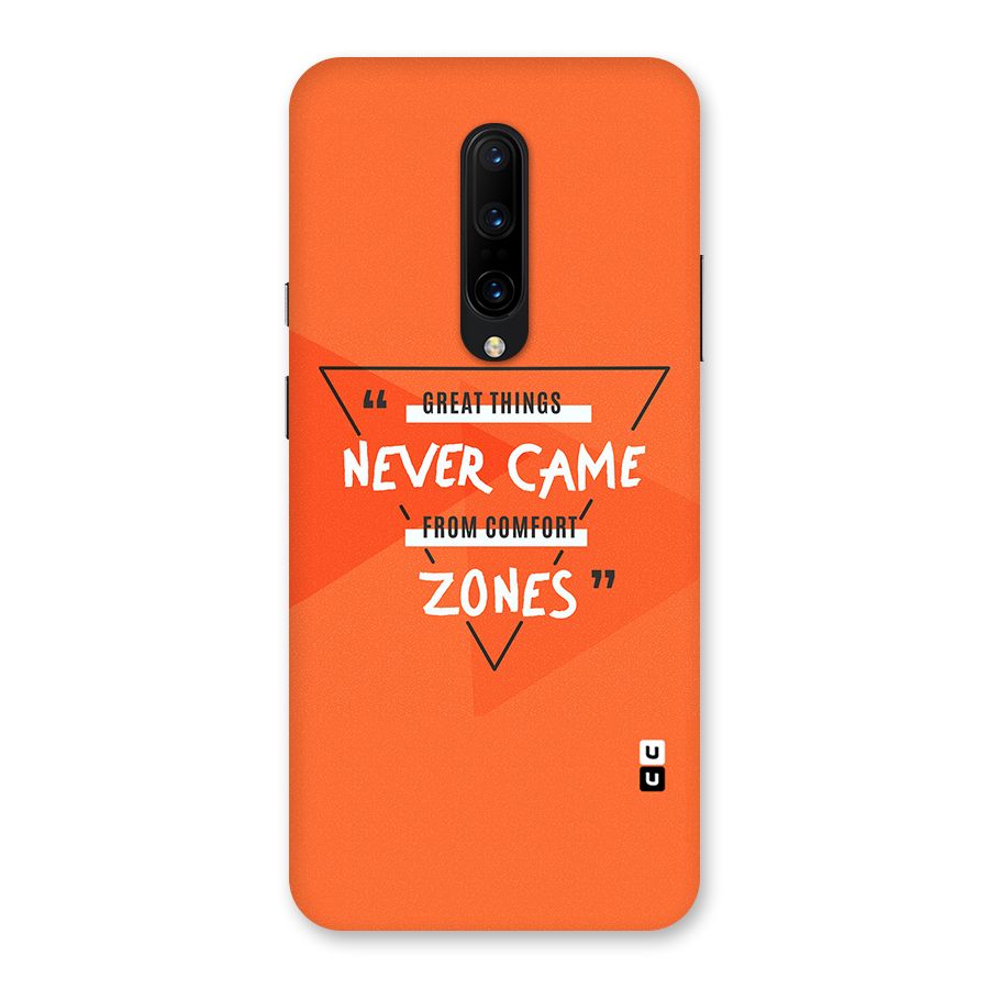 Great Things Comfort Zones Back Case for OnePlus 7 Pro