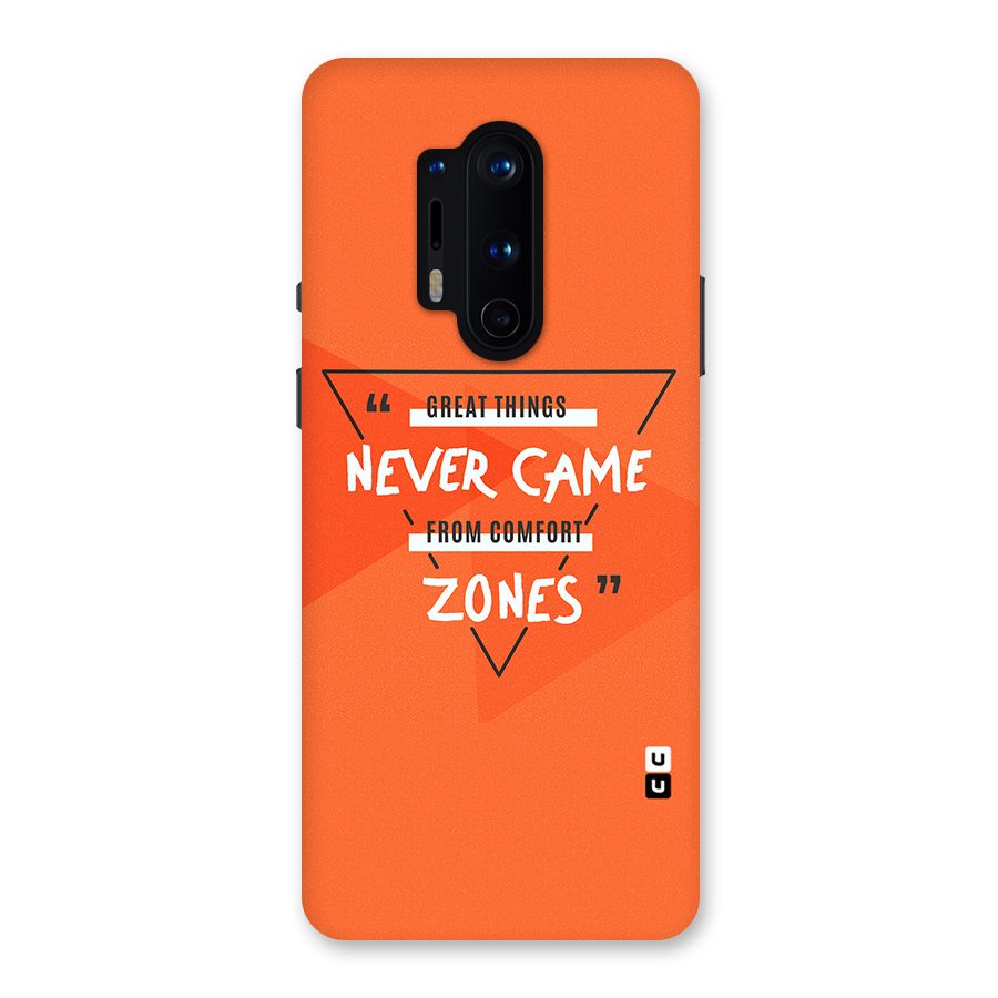 Great Things Comfort Zones Back Case for OnePlus 8 Pro