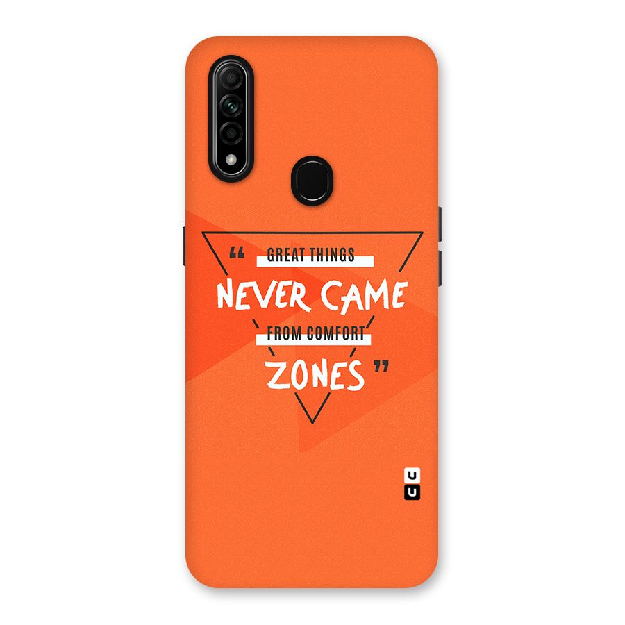 Great Things Comfort Zones Back Case for Oppo A31