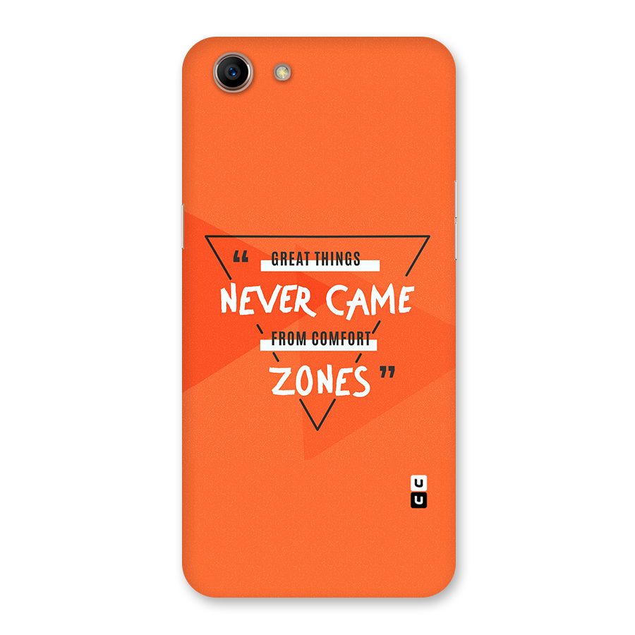 Great Things Comfort Zones Back Case for Oppo A83 (2018)