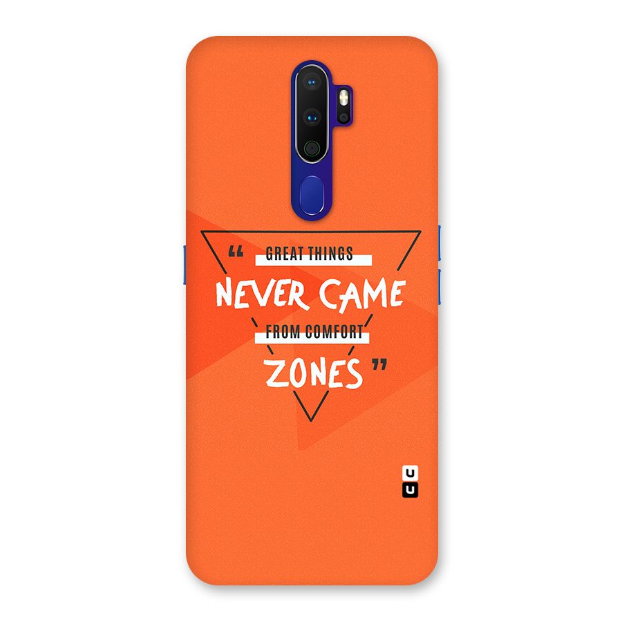 Great Things Comfort Zones Back Case for Oppo A9 (2020)