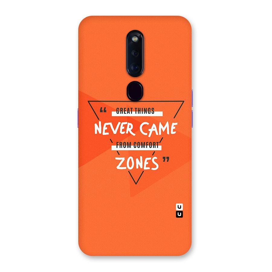 Great Things Comfort Zones Back Case for Oppo F11 Pro