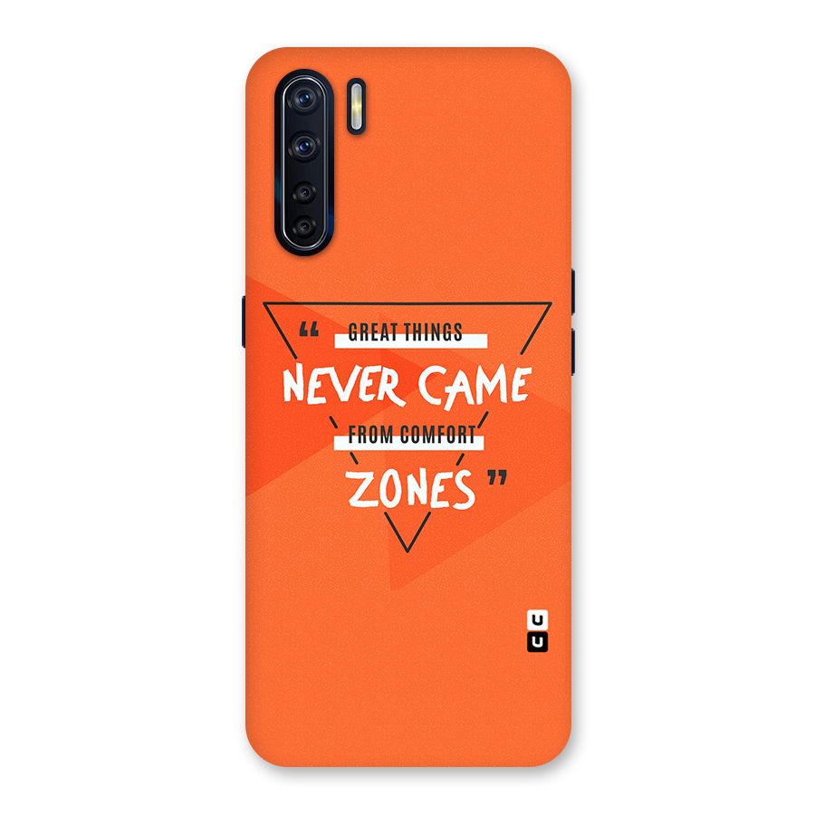 Great Things Comfort Zones Back Case for Oppo F15