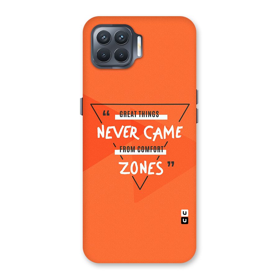 Great Things Comfort Zones Back Case for Oppo F17 Pro