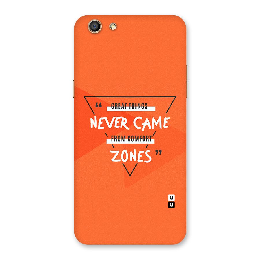 Great Things Comfort Zones Back Case for Oppo F3
