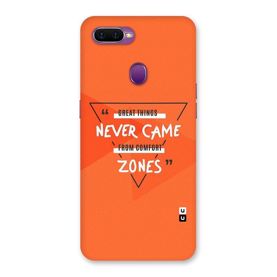 Great Things Comfort Zones Back Case for Oppo F9