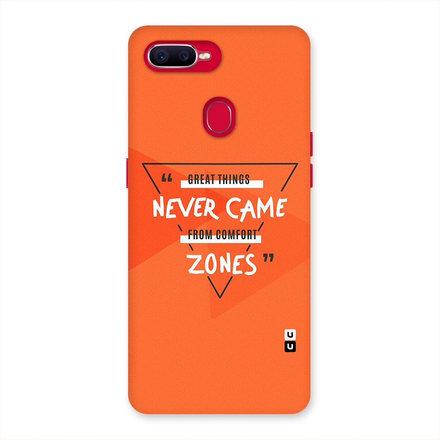 Great Things Comfort Zones Back Case for Oppo F9 Pro