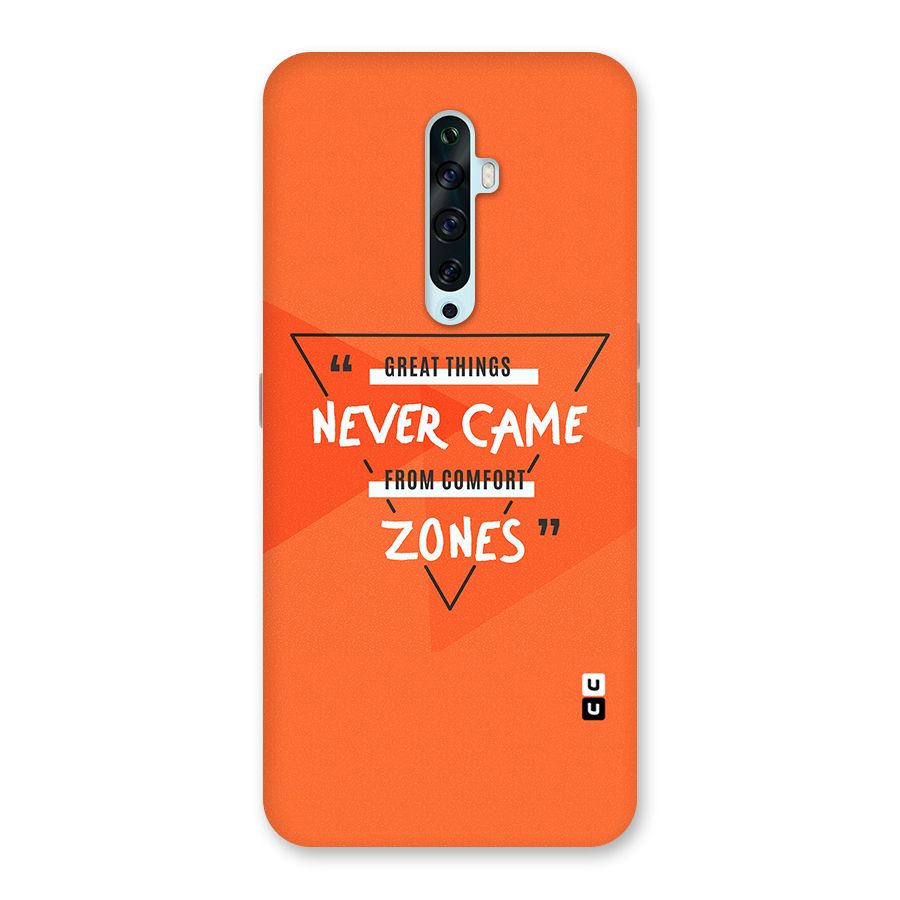 Great Things Comfort Zones Back Case for Oppo Reno2 Z