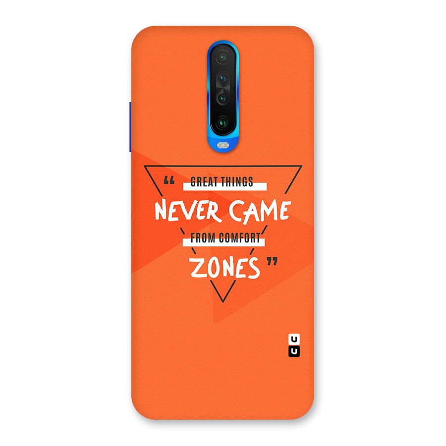 Great Things Comfort Zones Back Case for Poco X2