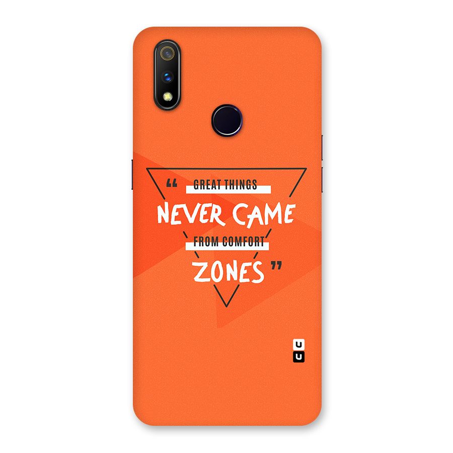 Great Things Comfort Zones Back Case for Realme 3 Pro