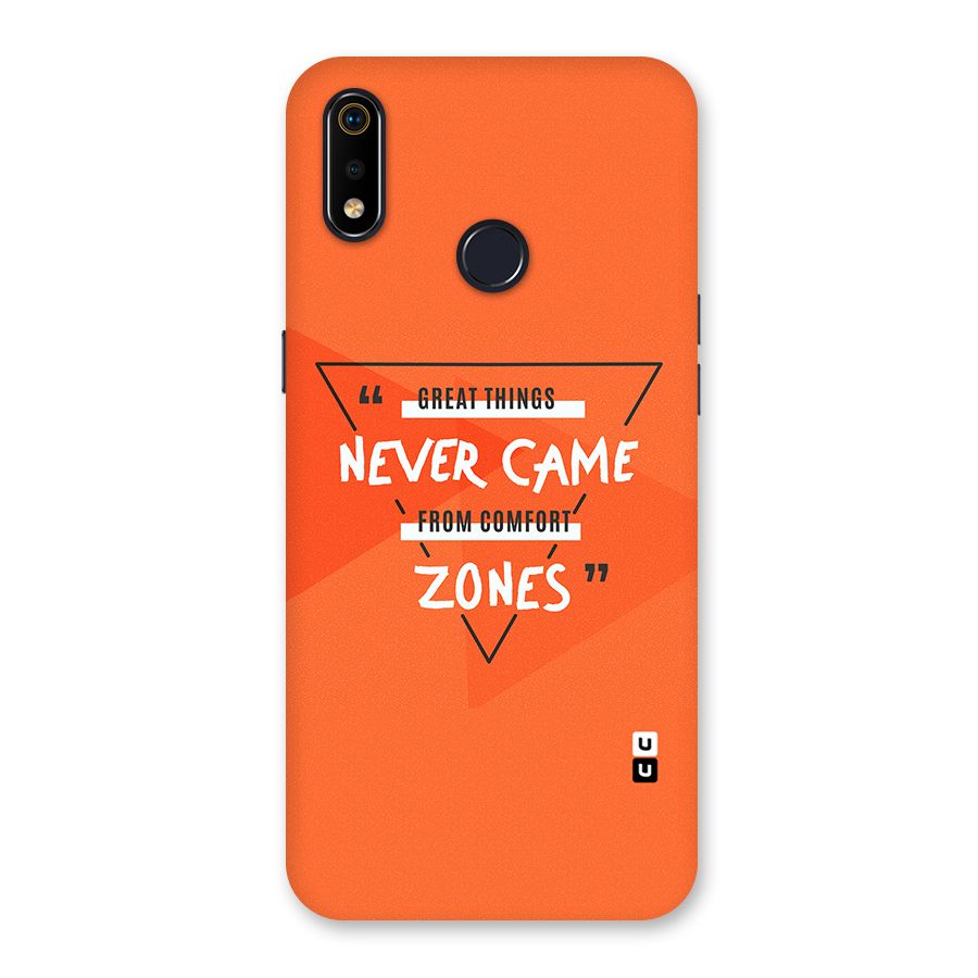 Great Things Comfort Zones Back Case for Realme 3i