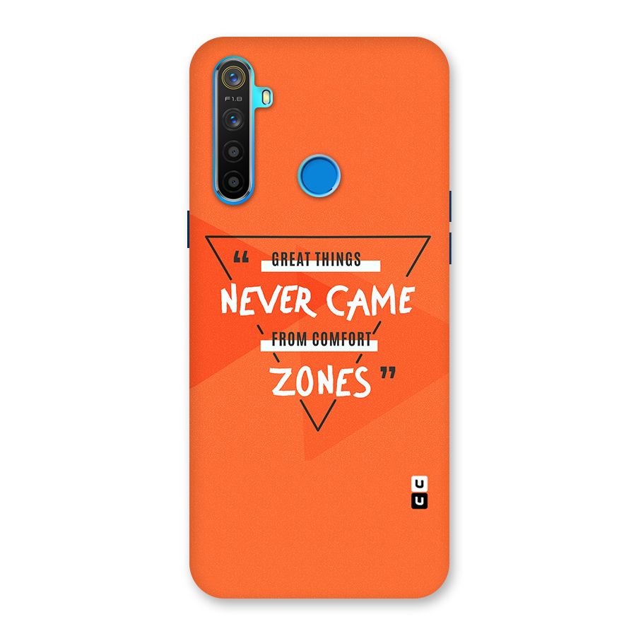 Great Things Comfort Zones Back Case for Realme 5s