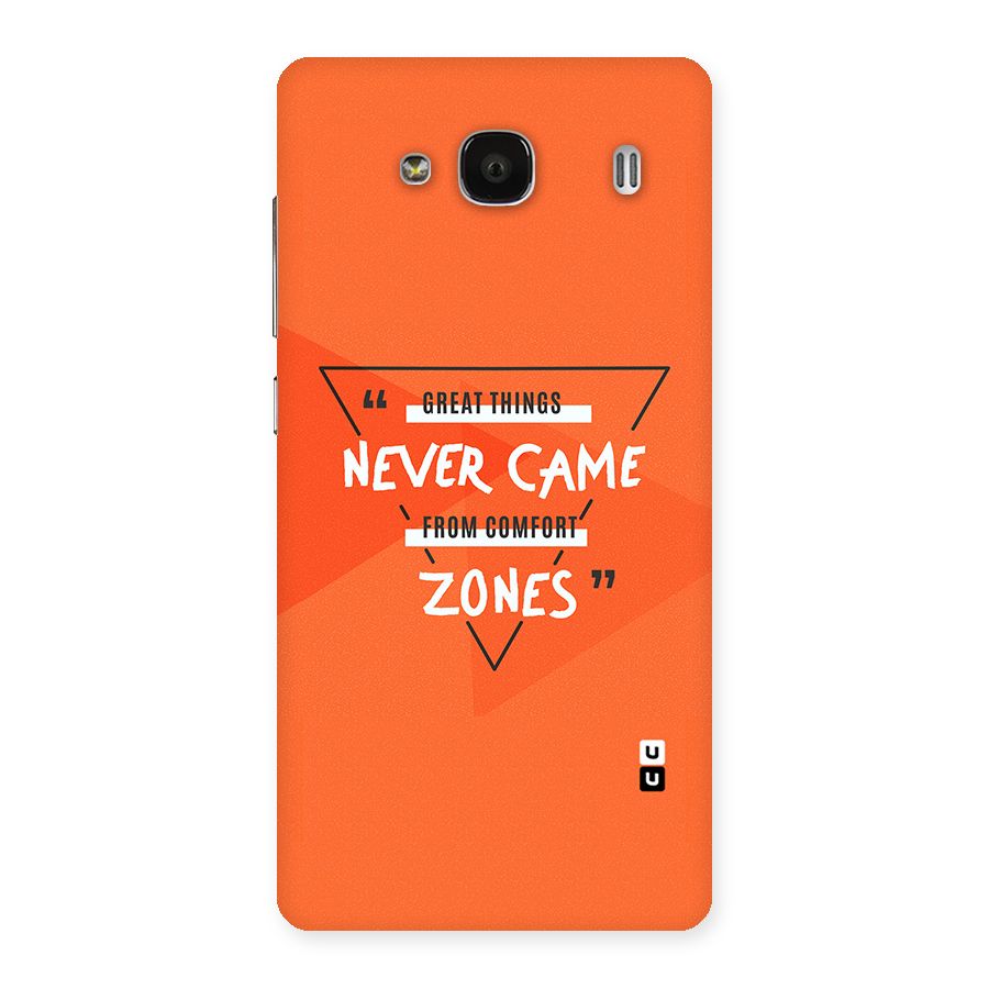 Great Things Comfort Zones Back Case for Redmi 2